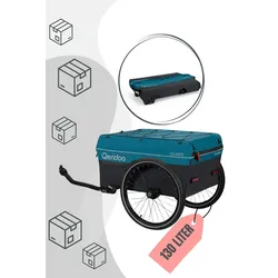 Qeridoo Qubee Cargo / Lastenanhänger, Farbe: Petrol