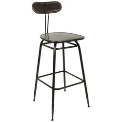BARHOCKER aus Metall, braun, 45x36x106cm