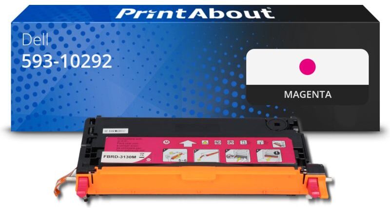 PrintAbout Toner kompatibel mit Dell 593-10292 (H514C) - Magenta
