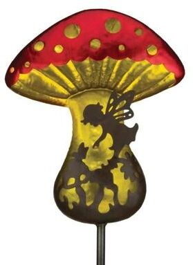 Regal Art & Gift 31.5 Inch Fantasy Mushroom Solar Stake - Fairy