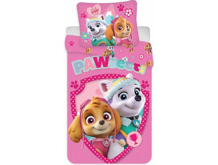 Paw Patrol peuterdekbedovertrek Skye en Everest 100 x 135 cm Katoen