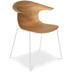 Infiniti Stuhl Loop 3D Wood 4 Legs Holz Braun Eiche