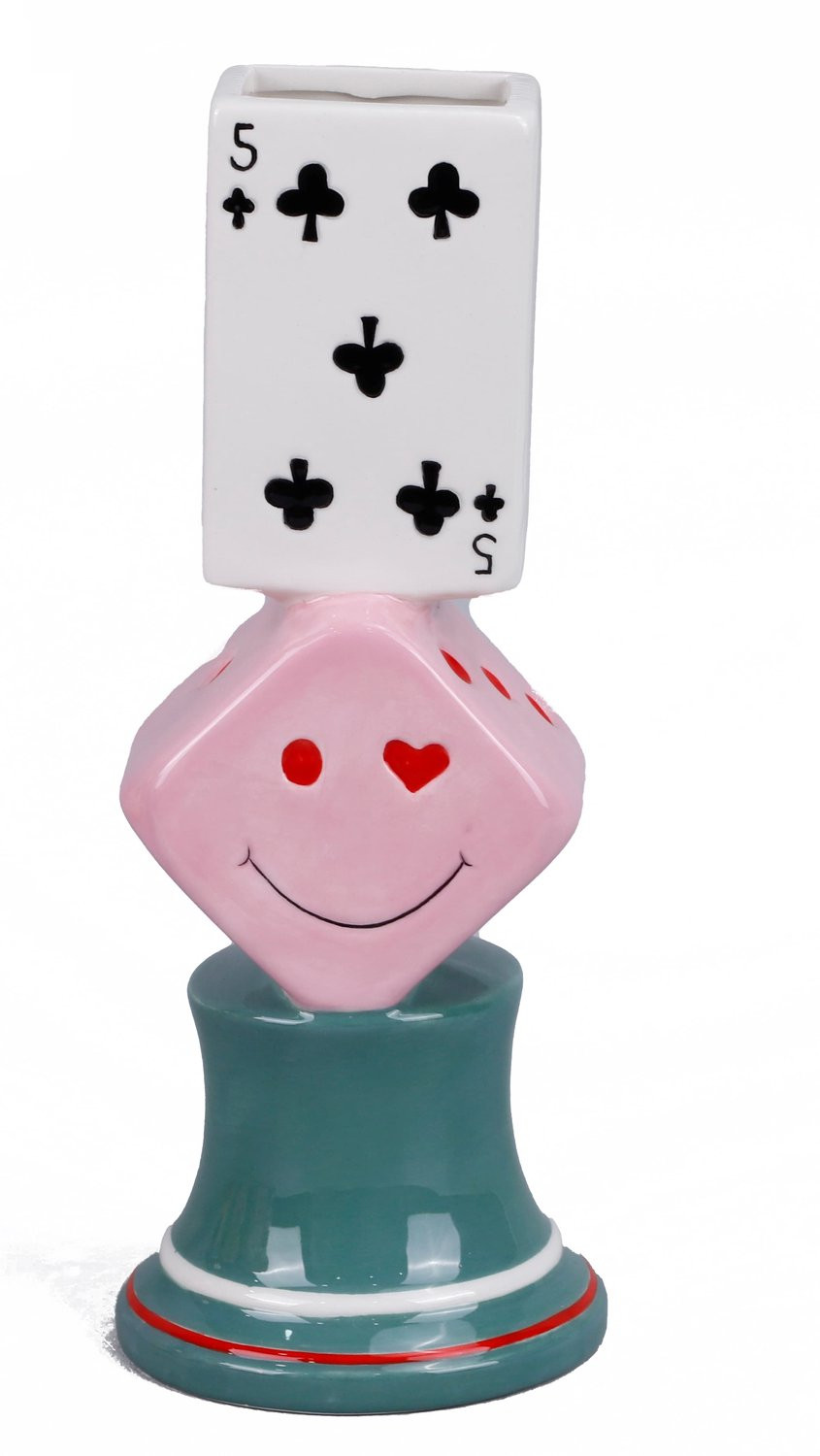 Aardewerk vaas Playing cards van Homebound by Ky voor volwassenen