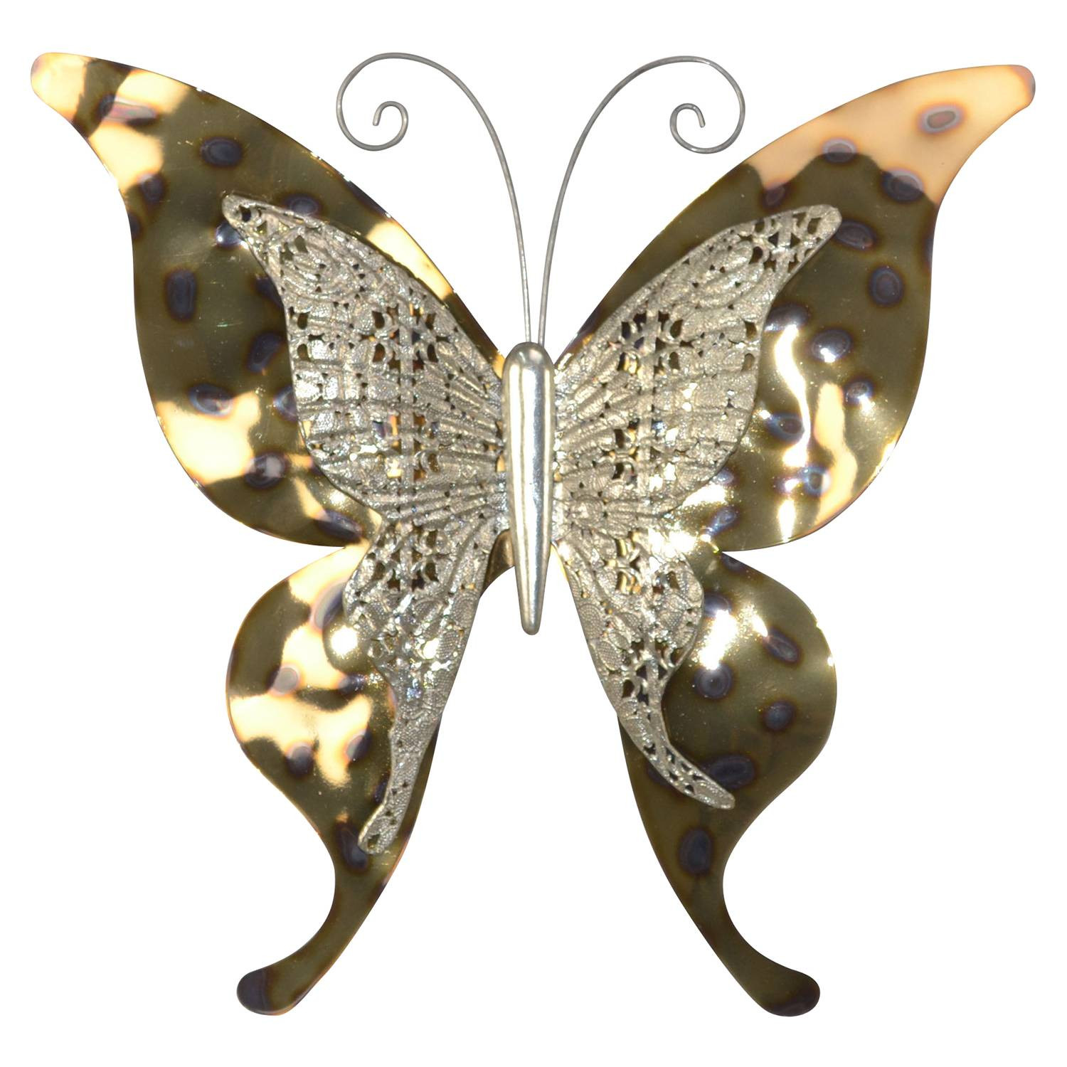 home24 Muurdecoratie Whitechapel Animal Motief Goud Metaal B/D/H: 47 x 44 x 5 cm