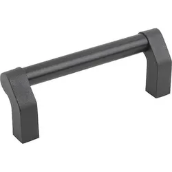 ROHRGRIFF ABGEWINKELT, A=160, L=172, D=M04 ALUMINIUM SCHWARZ ELOXIERT, KOMP:POLYAMID