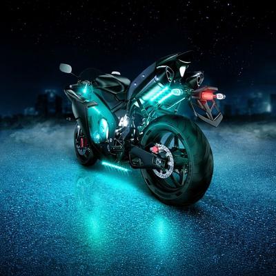 Drop Dash Deals Motorcycle RGB LED Strip Light Under Glow Neon Kit With Bluetooth APP Control Motorcycle RGB LED Strip Light Under Glow Neon Kit With Bluetooth APP Control