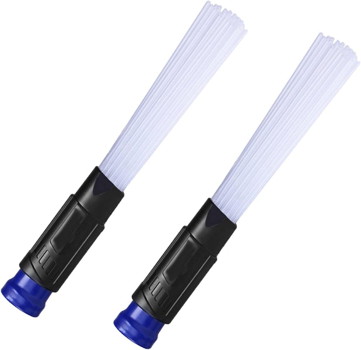 2-pack multifunctionele universele stofzuiger accessoires met stofborstel en zuigbuis in blauw, grijs, wit en meerkleurig