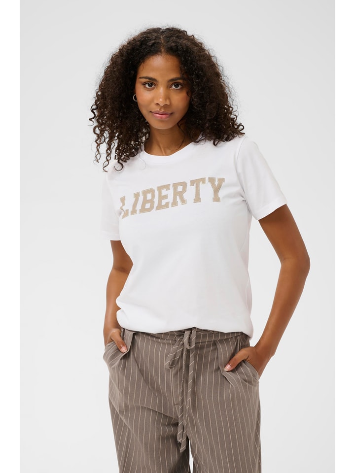 Kaffe Shirt in Weiß - XL