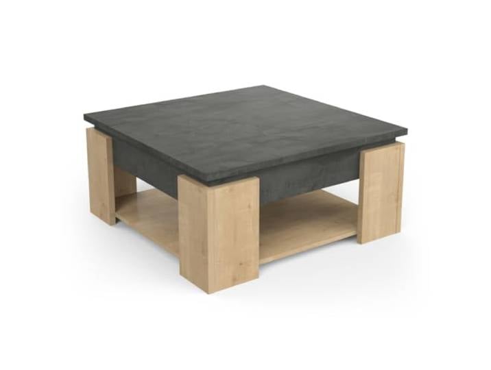 Demeyere Table Basse - Austin - 800 x 800 x 372mm - Fabriqué en France - Garantie 2 ans