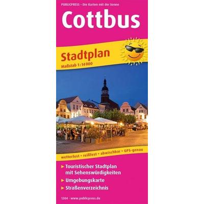 Publicpress Stadtplan Cottbus 1:14.000, Sonstige von , KOMPASS Freytag & Berndt, 978-3-96132-304-3