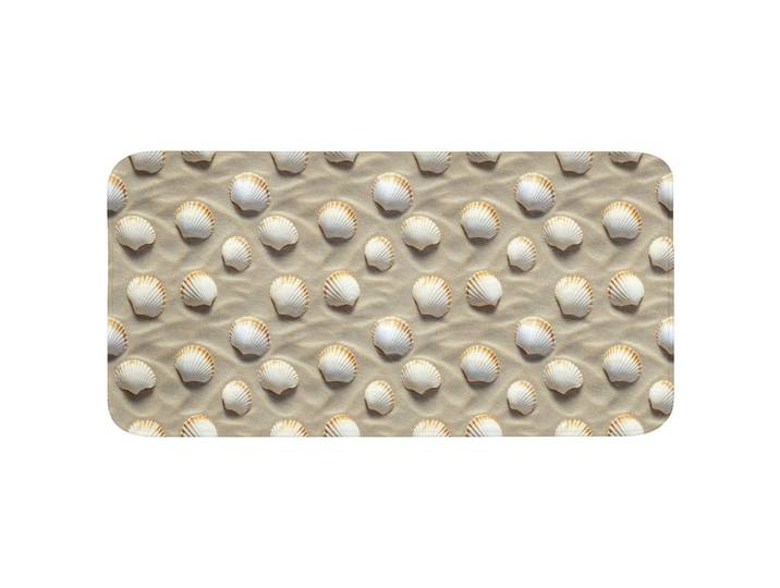 WC-VORLEGER Muscheln - Sand - Maritim WC Teppich 120x60 cm