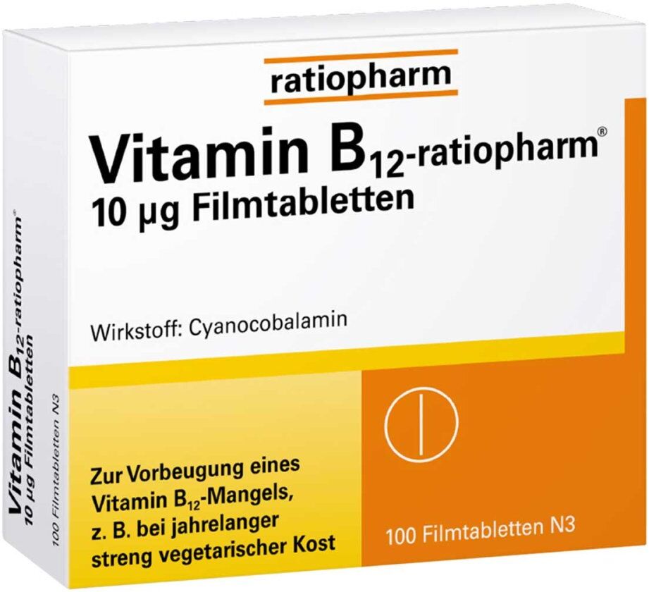 Vitamin B12-ratiopharm Vitamin B12 ratiopharm 10 µg Filmtabletten