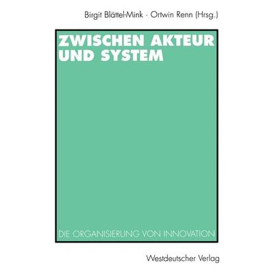 Zwischen Akteur und System, Taschenbuch von , VS Verlag für Sozialwissenschaften, 978-3-531-12996-9