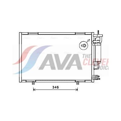AVA CLEVER CHOICE Kondensator, Klimaanlage fd5490d für Ford