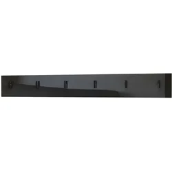 GARDEROBENPANEEL Linea Schwarz Hochglanz