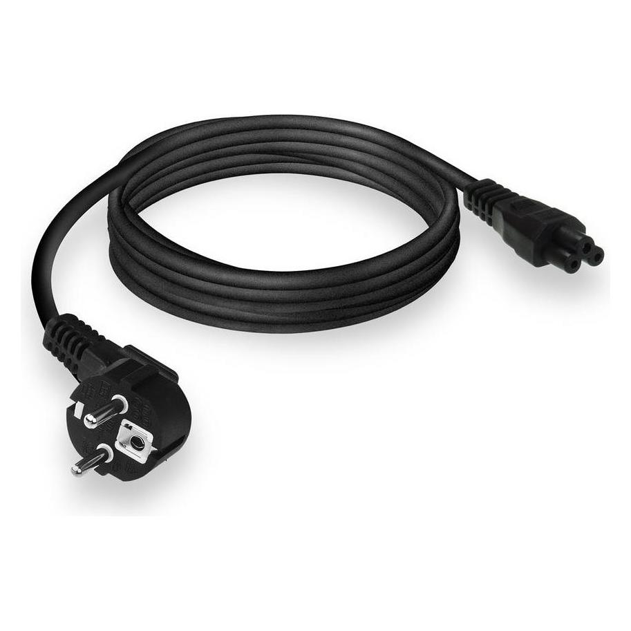 ACT Powercord mains connector CEE7/7 male (angled) - C5 black 2 m (2 m) (AC3310)