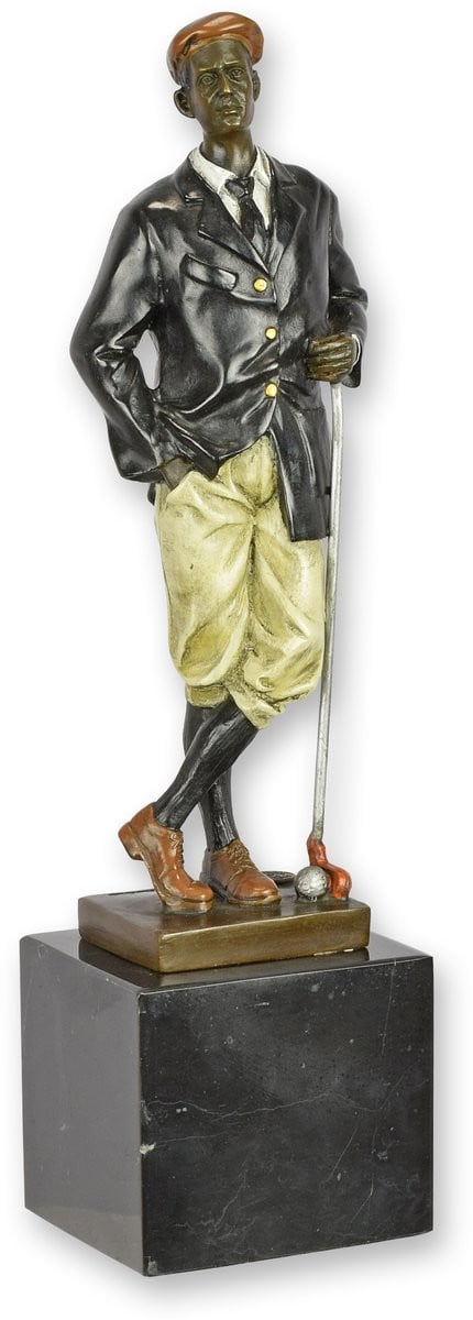 Bronzen Beeld Golfer voor op tafel