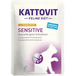 Kattovit Sensitive Huhn & Pute 24x85 g