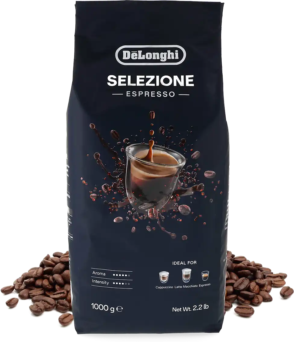 1 kg Selezione Espresso Delonghi Grains de café - Espresso - Noir - Meilleur café - Pas cher