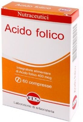 KOS Srl ACIDO FOLICO 400mcg 60 Compresse - Integratore Kos per la Tua Salute Cardiaca