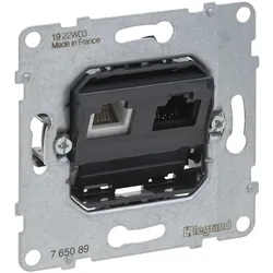 Legrand 765089 SEANO Einsatz Datendose RJ11+RJ45 Kat. 6 UTP