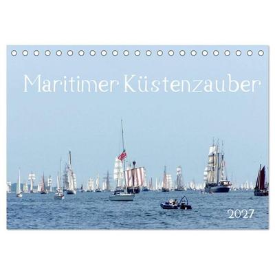 Maritimer Küstenzauber (Tischkalender 2027 DIN A5 quer), CALVENDO Monatskalender