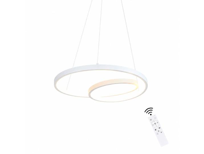 Suspension en aluminium et fer, blanc, h.154cm