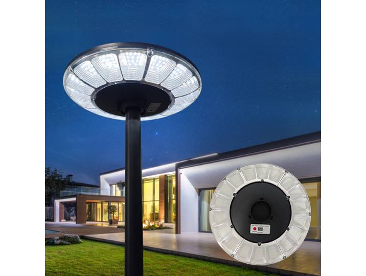 Lampe solaire de jardin extérieure super lumineuse UFO LED, éclairage solaire de rue, étanche IP65, pour la décoration de la cour, du patio, de la voie d'accès, de la villa