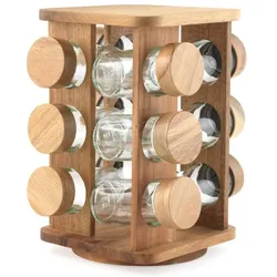 Salter BW14236 Toronto Rotating Spice Rack, Küchen Organizer, Braun