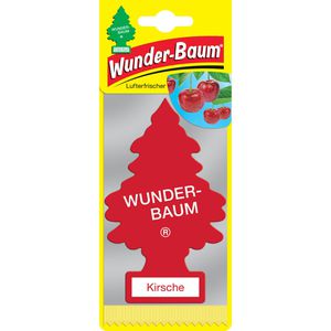 Wunderbaum Autoduft 7219B, Kirsche, bis zu 7 Wochen, Duftbaum, Anhänger