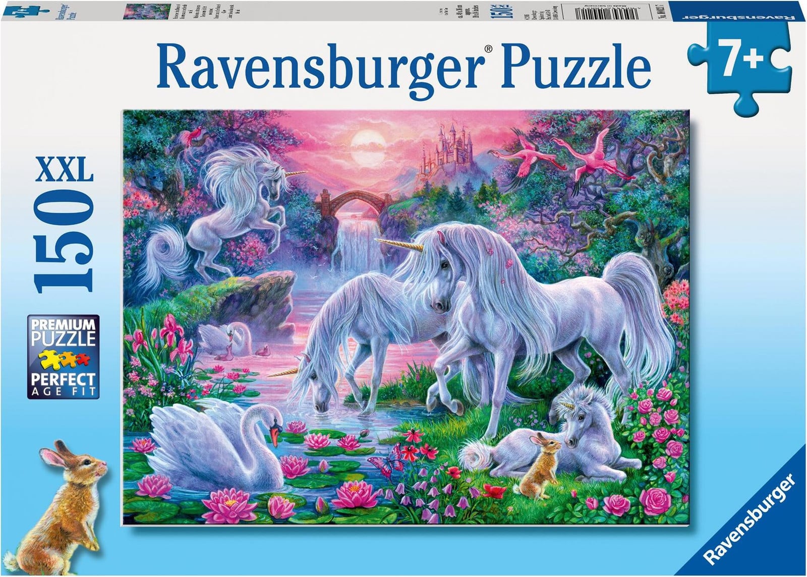 Ravensburger kinderpuzzel XXL Eenhoorns in de avondschemering 150-delig