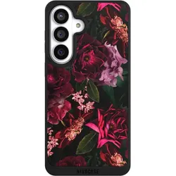 Nivocase Handyhülle für Samsung Galaxy S26+ Hülle NIVOpure Case Schwarz Blumen Blüte Rose (Samsung Galaxy S26+), Smartphone Hülle, Schwarz