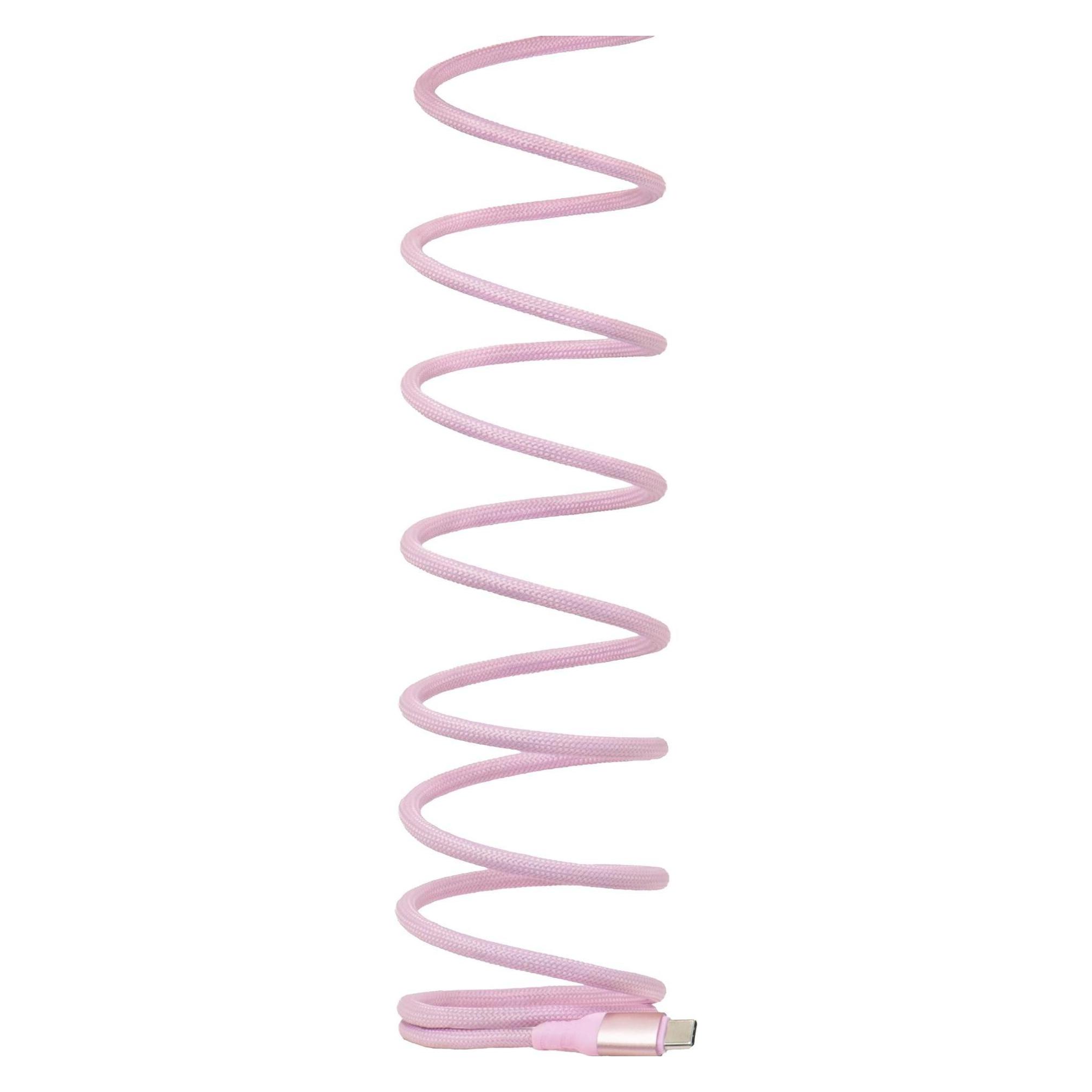 Club 3D Club3D Lifestyle USB-C Magnetisches Kabel 240W 2m rosa St/St (2 m, USB 2.0, 240 W) (CAC-3031)
