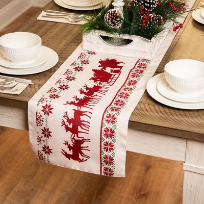 Northlight "Dashing Through the Snow Rectangular Christmas Table Runner - 72"""
