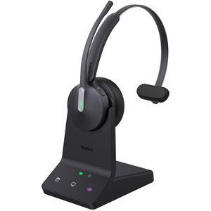 Yealink Headset WH64 Mono UC, mit Ladestation, für Festnetztelefone DECT, USB-C, Bluetooth, On-Ear