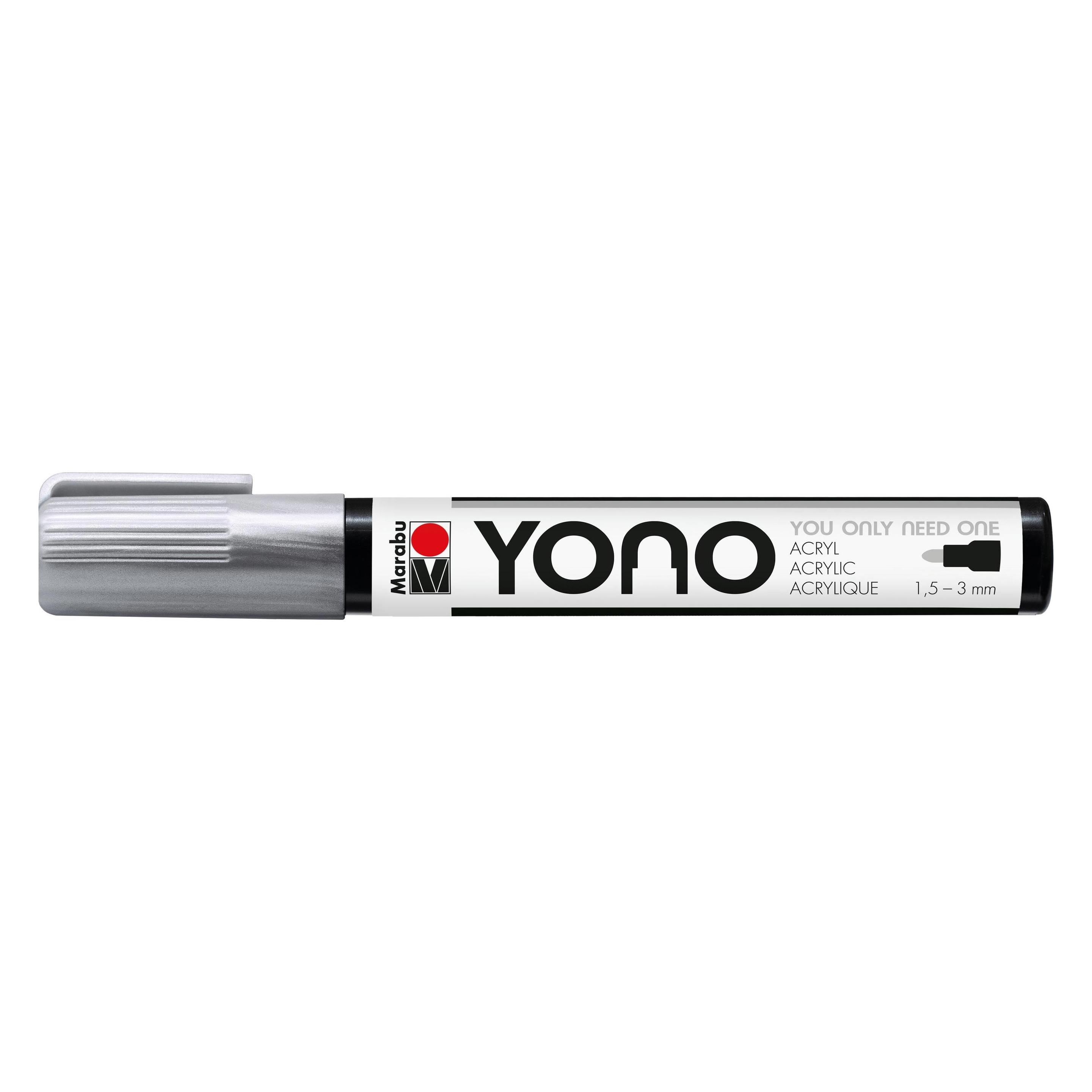 Marabu Acrylmarker YONO 1.5 - 3 mm Silber (1x) (12400103082)