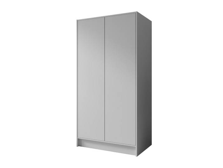 DREHTÜRENSCHRANK VELAR 102/200/51 cm Modern Kleiderschrank 2-türig Weiß