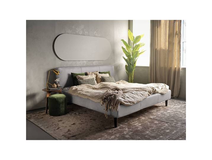 Polsterbett Steve 160 x 200cm Flachgewebe Meave Beige Buche