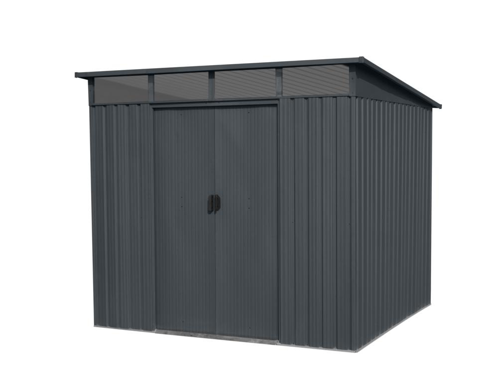 JUNGELMAR Gerätehaus mit Pultdach anthr. Skylight 4,5 qm 239x193x202cm 16956218