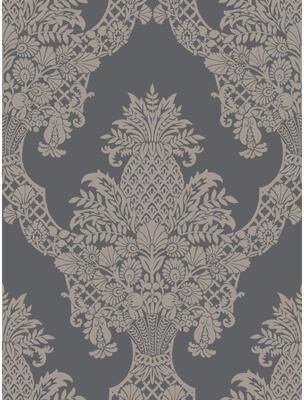 York Wallcoverings Pineapple Plantation Grey Wallpaper