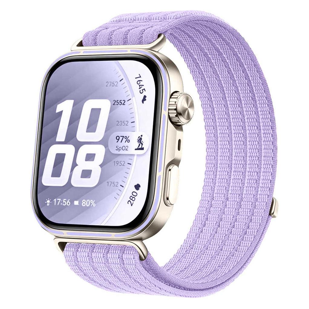 Techsuit - Watchband (W085) - Huawei Watch Fit 5 - Hyacinth Purple (Nylon, Textile) (70708514)