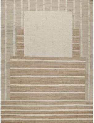 Exquisite Rugs Pompano flatweave Wool/Jute Ivory/Beige Area Rug