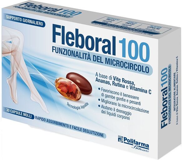 POLIFARMA BENESSERE Srl FLEBORAL 100 30CPS