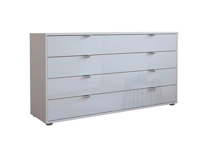 Dieter Knoll Sideboard, Weiß, Glas, 4 Schublade(n) Schubladen, 141x70x43 cm, ISO 9001, Made in Germany, Typenauswahl, stehend, Wohnzimmer, Kommoden & Sideboards, Sideboards