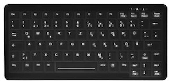 Active Key ClassicClean Med KB Rem Cov Backlit Mini W Black