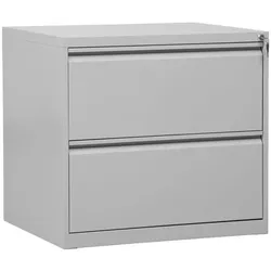 Gürkan Hängeregistraturschrank 2 Schübe 2-bahnig grau, 76x70x62 cm
