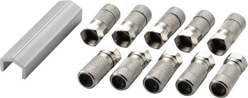 742699 F-Stecker Anschlüsse: F-Stecker Kabel-Durchmesser: 7mm 10St.