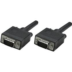 Manhattan VGA Anschlusskabel VGA 15pol. Stecker 1.80 m Schwarz 311731 schraubbar VGA-Kabel