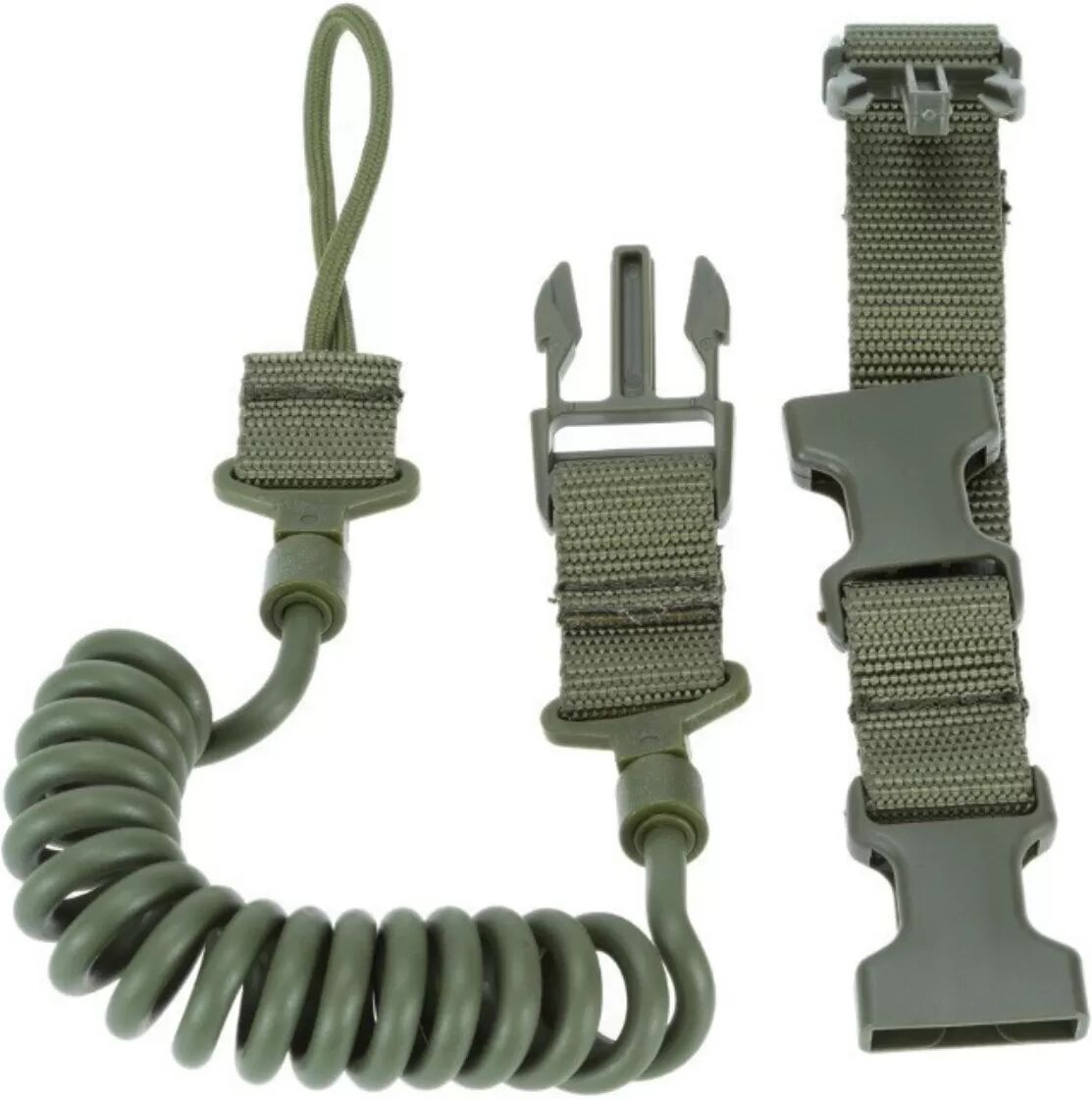 INF Multifunktionale Outdoor-Frühlingsleine/Lanyard – Sicher und Verstellbar