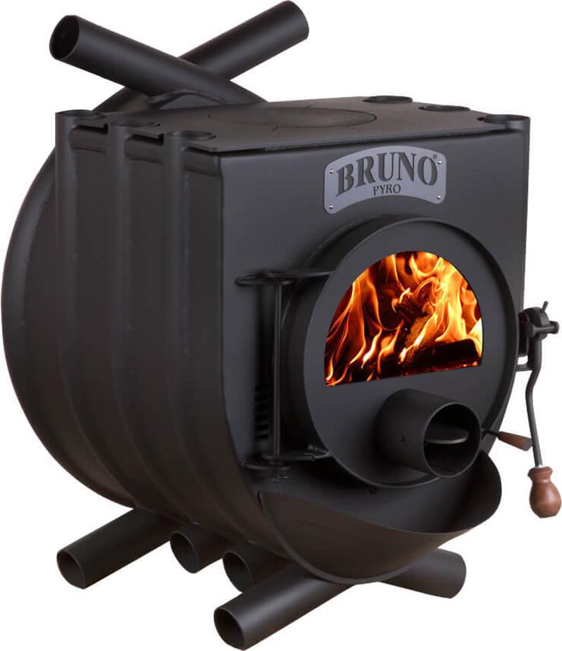 Bruno Werkstattofen Pyro II mit Herdplatte schwarz 16 kW Stahl A